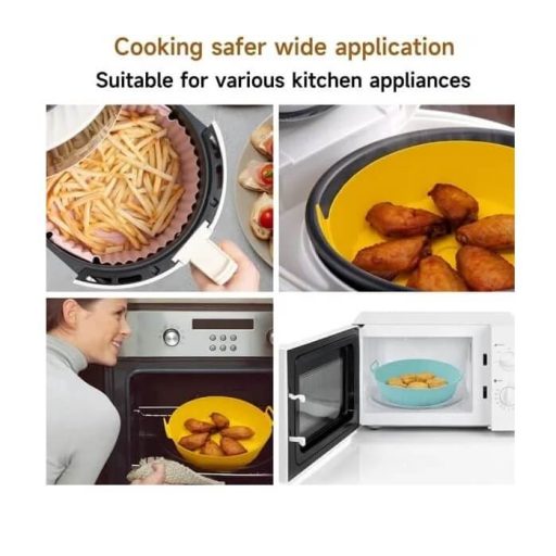 Szilikon Air fryer sütőbetét 24x6cm vegyes színben